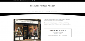 Website Design for Designer Clothing Store